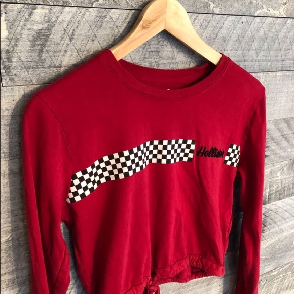 red long sleeve hollister shirt - Picture 3 of 4